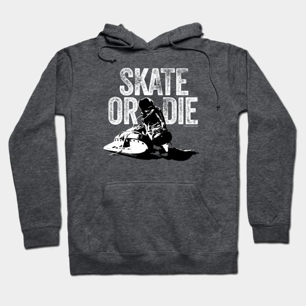 Skate Or Die (Hockey) Hoodie by eBrushDesign